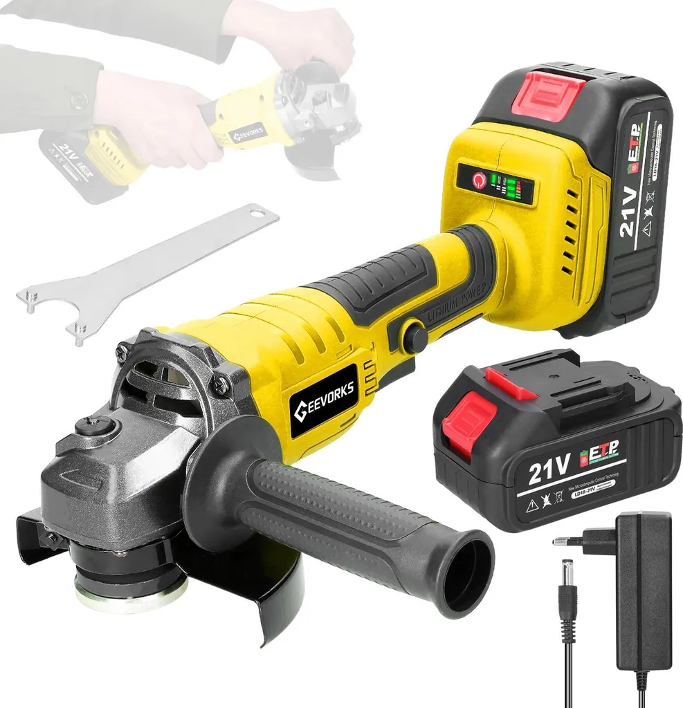Meuleuse d'angle 125mm moteur Brushless 21V - Coupe et polissage précis