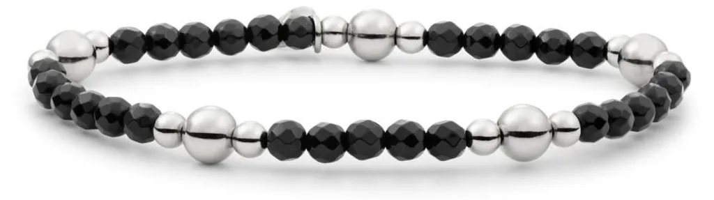Bracelet onyx noir BLK01S-G07 : fini les bijoux fragiles et ternes