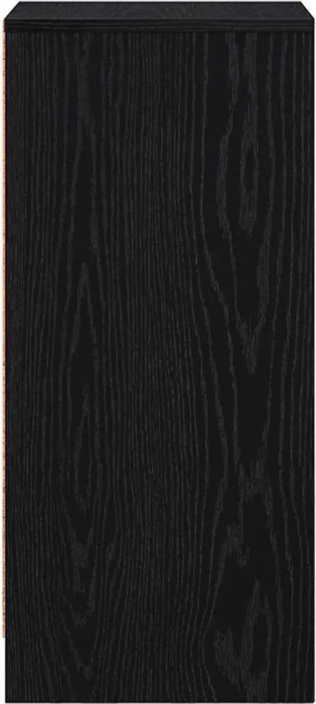 Mobiletto Contenitore Nero 29,5x34x76 cm - vidaXL Look Rovere - 6
