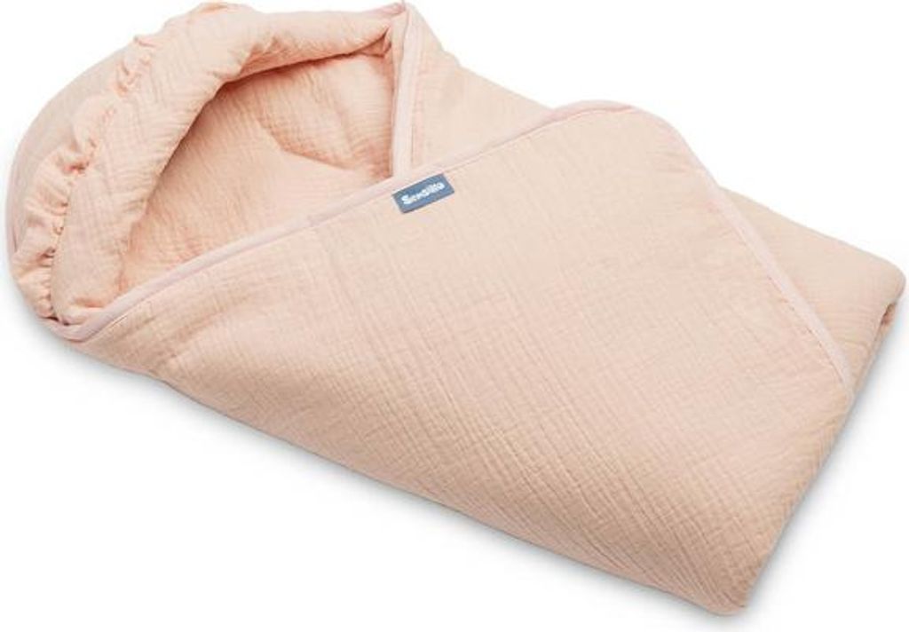 SENSILLO Baby-Autositzbezug Musselin Sicherheit, Komfort - 90x90 cm - Zuckerguss