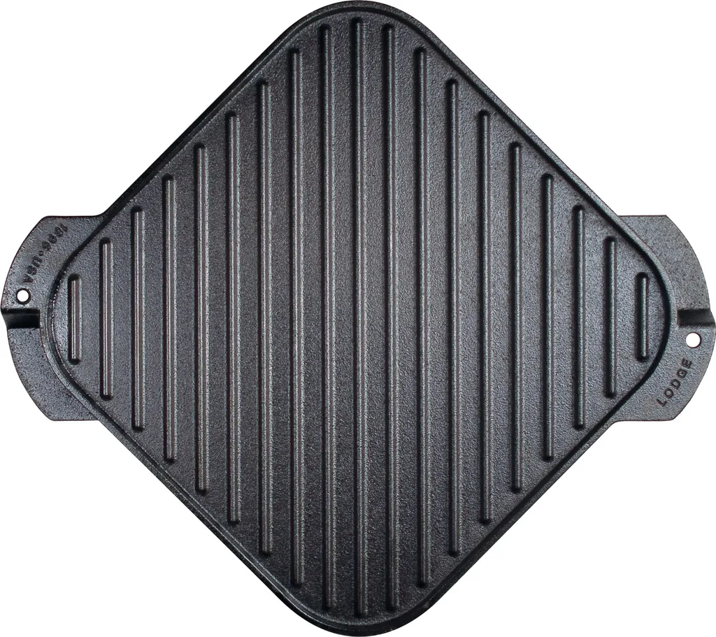 Grille Réversible Lodge 26,67 cm : Fini les Aliments qui Attachent
