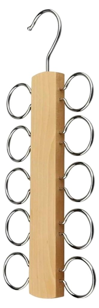 Schalhalter für den Kleiderschrank - Rutschfester Hijab-Halter - Platzsparender Krawattenhalter - Für Socken, Krawatten, Handtücher, Gürtel, Du...
