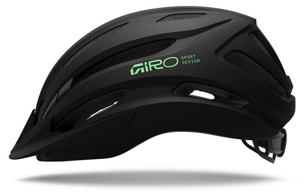 Giro Register II Jugend Matt Schwarz/Leuchtend Grün