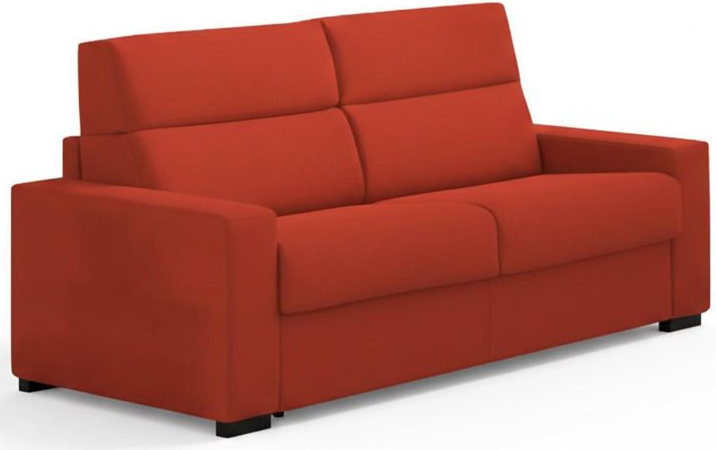 Quindici - Schlafsofa 3-Sitzer, 220x95 cm Orange, Abziehbar Italy