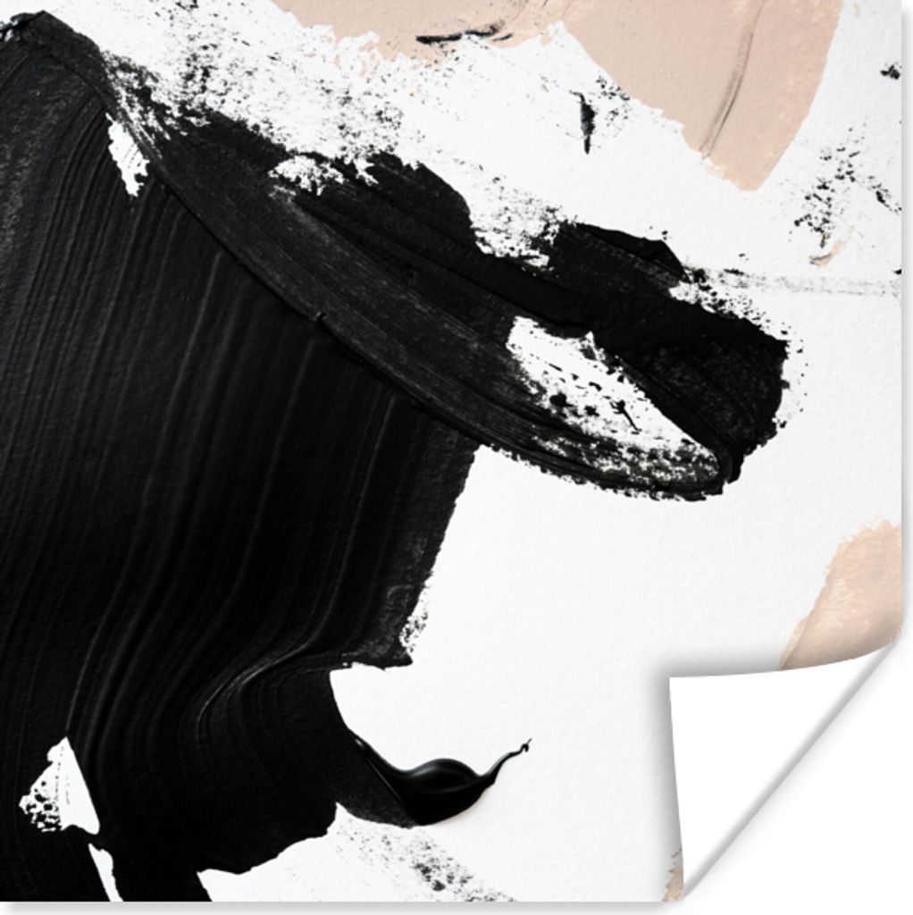 MuchoWow Poster Farbe - Design - Abstrakt 75x75 cm - Wand Dekoration
