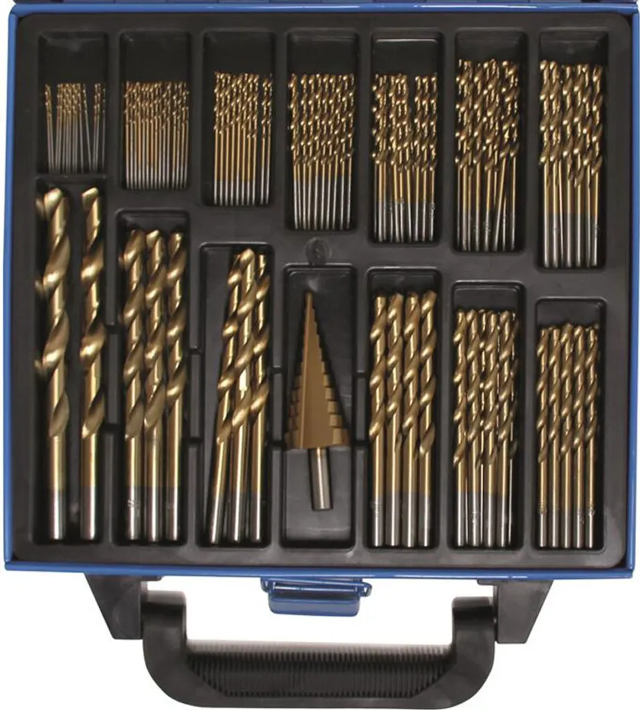 Coffret forets métaux pour atelier et maintenance HSS titane 119 pcs