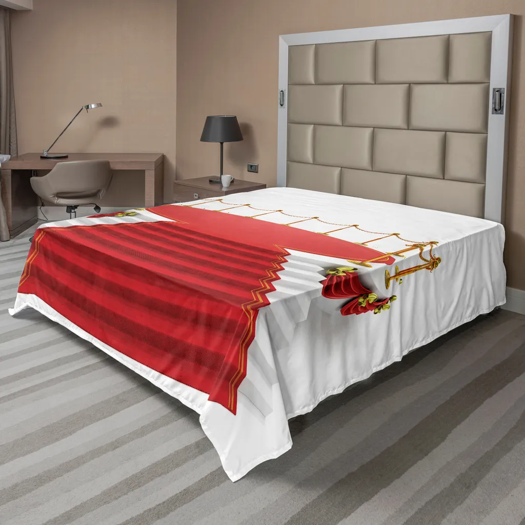 Design Teatrale ABAKUHAUS Lenzuolo Sopra Rosso e Bianco 275x260