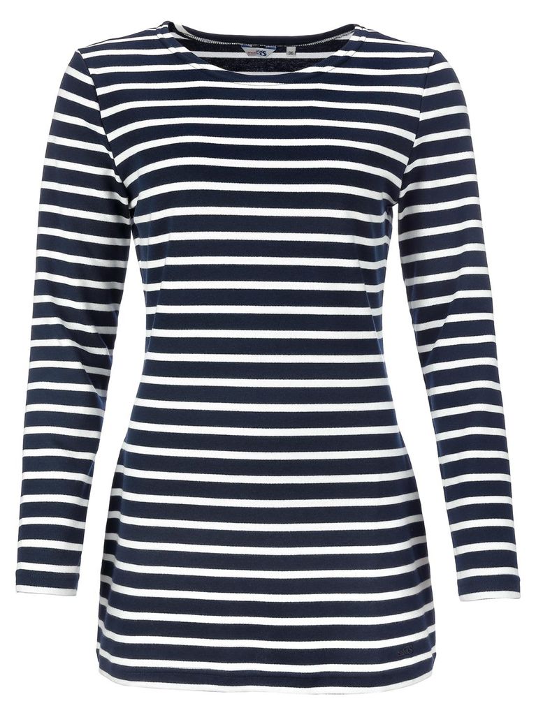 modAS Damen Long-Shirt mit Streifen Maritim - Gestreiftes Produktbild 