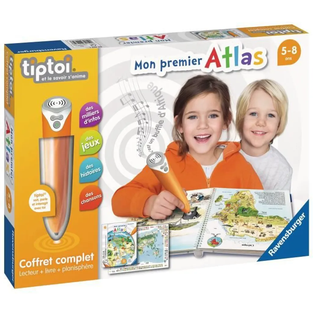 Livre interactif Tiptoi Ravensburger pour découvrir le monde sans écran