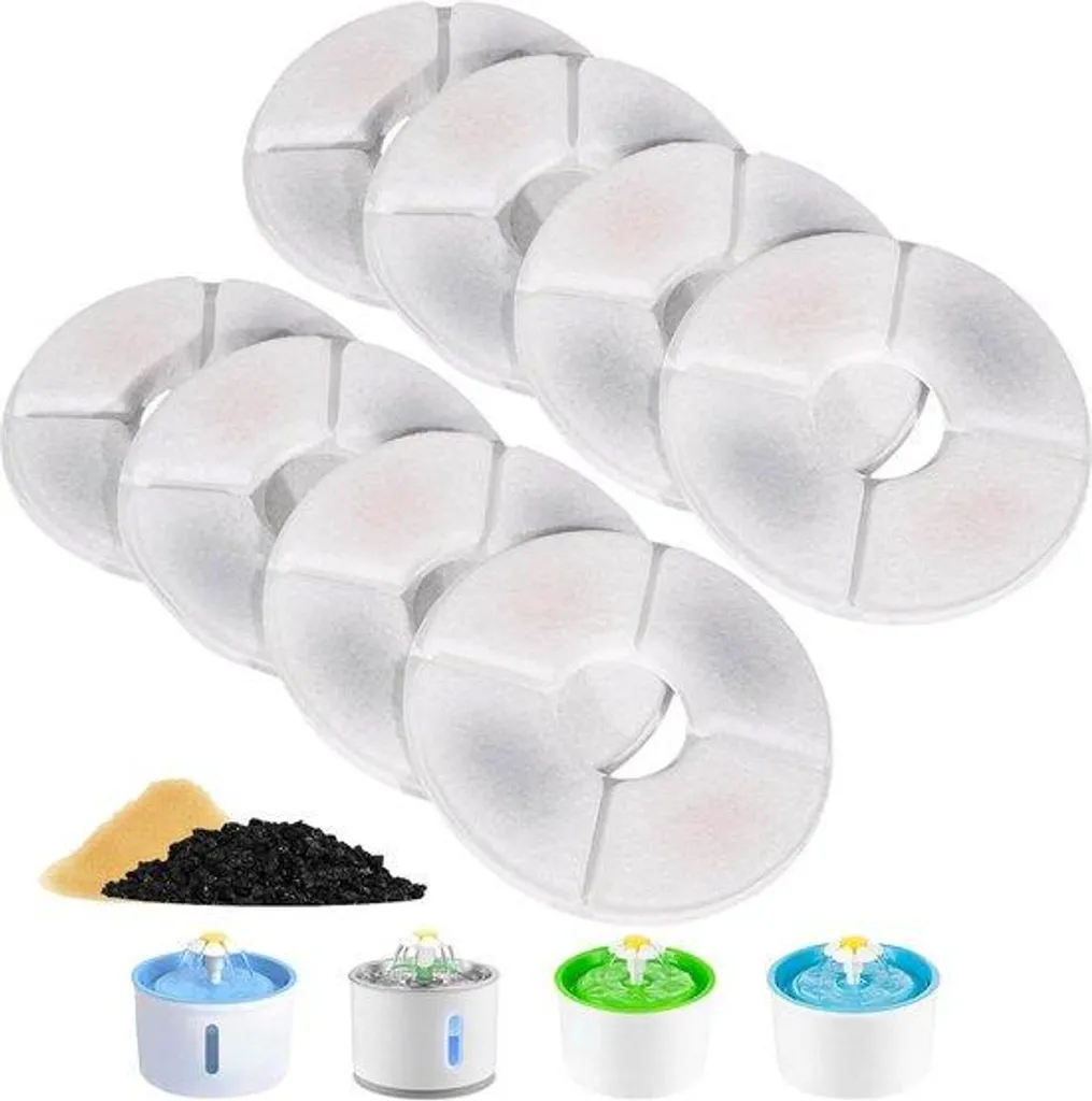 Filtre à charbon actif pour maison de toilette chat et chien x8 unités