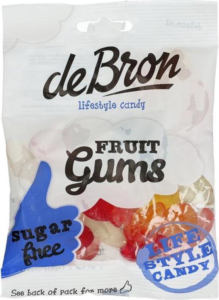 De Bron Fruitgums suikervrij (100 gr)