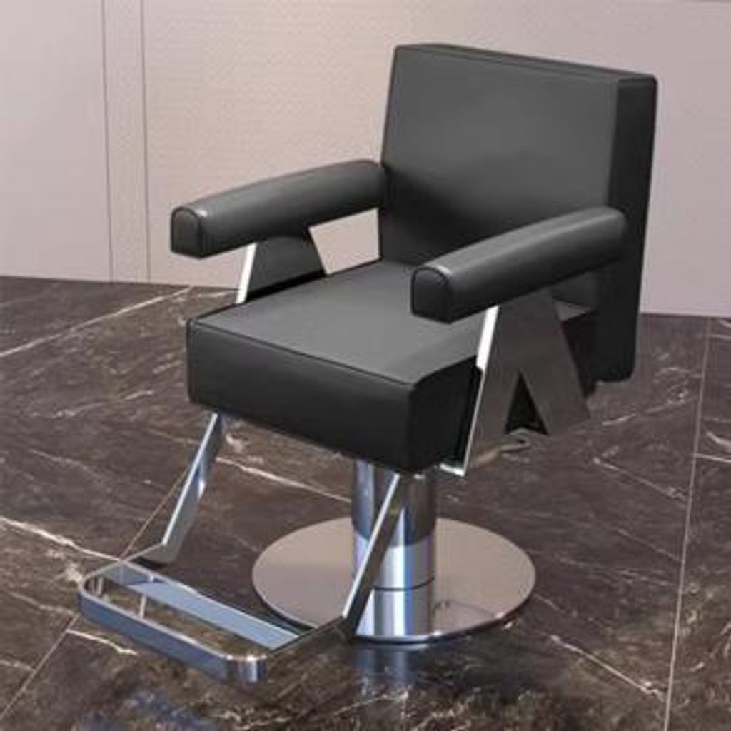 360home Stuhl Sessel Drehstuhl Rückenlehne Drehstuhl Schwarz Silber