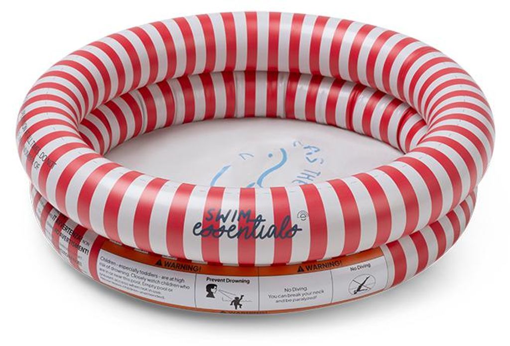 Swim Essentials Baby-Planschbecken – Rot – Seas The Day – Ø 60 cm