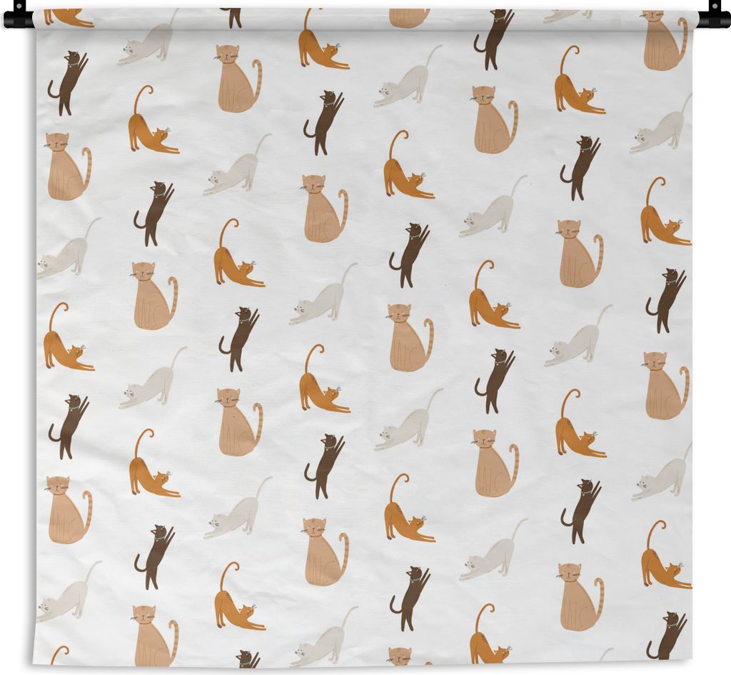 MuchoWow Wandteppich Wandbehang Haustiere - Farben - Muster 150x150 cm Tapisserie Dekoration Wandtuch - Wohnaccessoires - Modernes