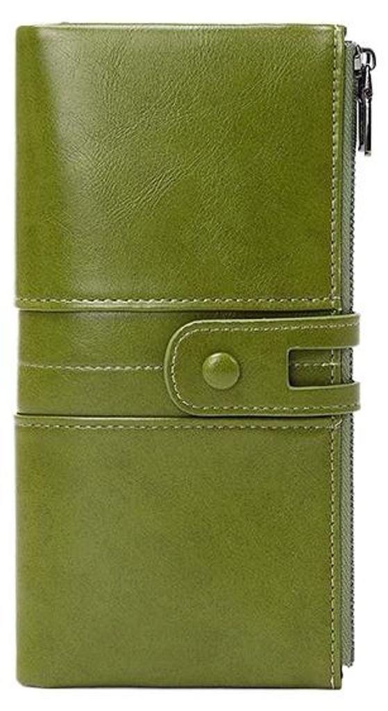 RFID Damen Geldbörse Lang, Vintage Portemonnaie aus Produktbild 