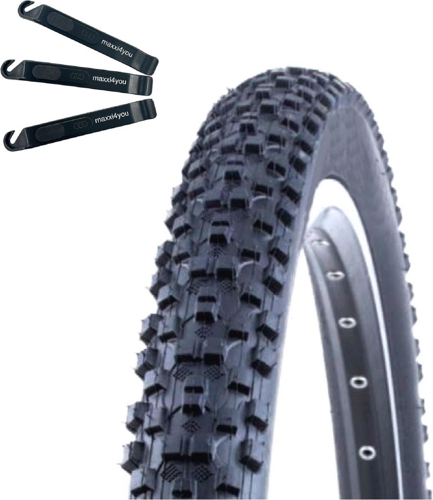 1 x Kenda K-1027 MTB Fahrradreifen Schwarz 52-584 (27.5 x 2.10) inkl. maxxi4you Reifenheber