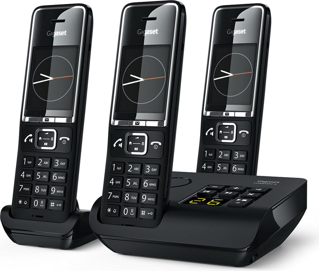 Gigaset COMFORT 550A trio schwarz/chrom Produktbild 