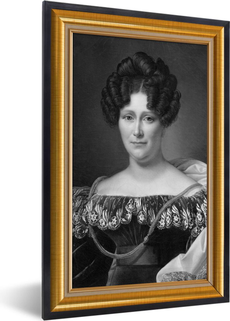 MuchoWow Gerahmtes Poster Kunstwerk - Maler - Rahmen - Gold 20x30 cm - Poster mit Schwarzem Bilderrahmen Wandposter Rahmen Foto Bilder - Drucken ...