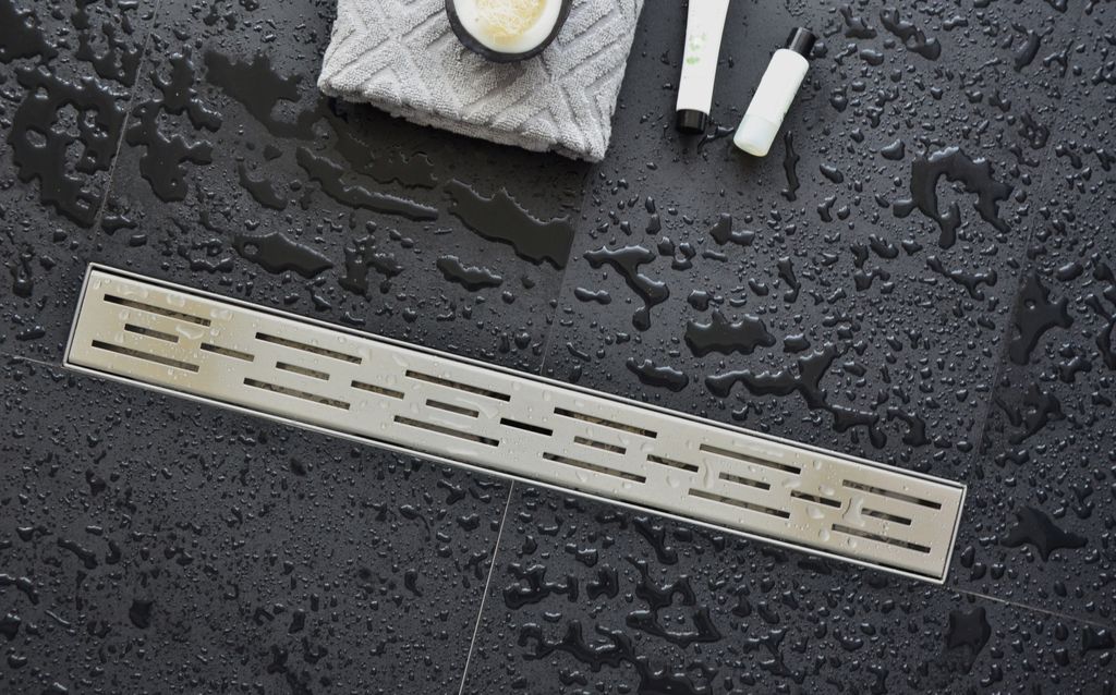 sanicomfort Duschrinne Isel 1000 mm, Komplettset inkl. Designrost, chrom