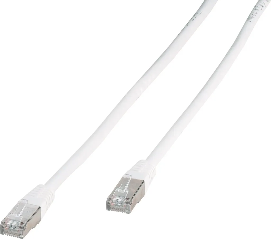 Câble réseau ViVanco CAT 6 de 5m blanc, cordon RJ45 haut débit Ethernet