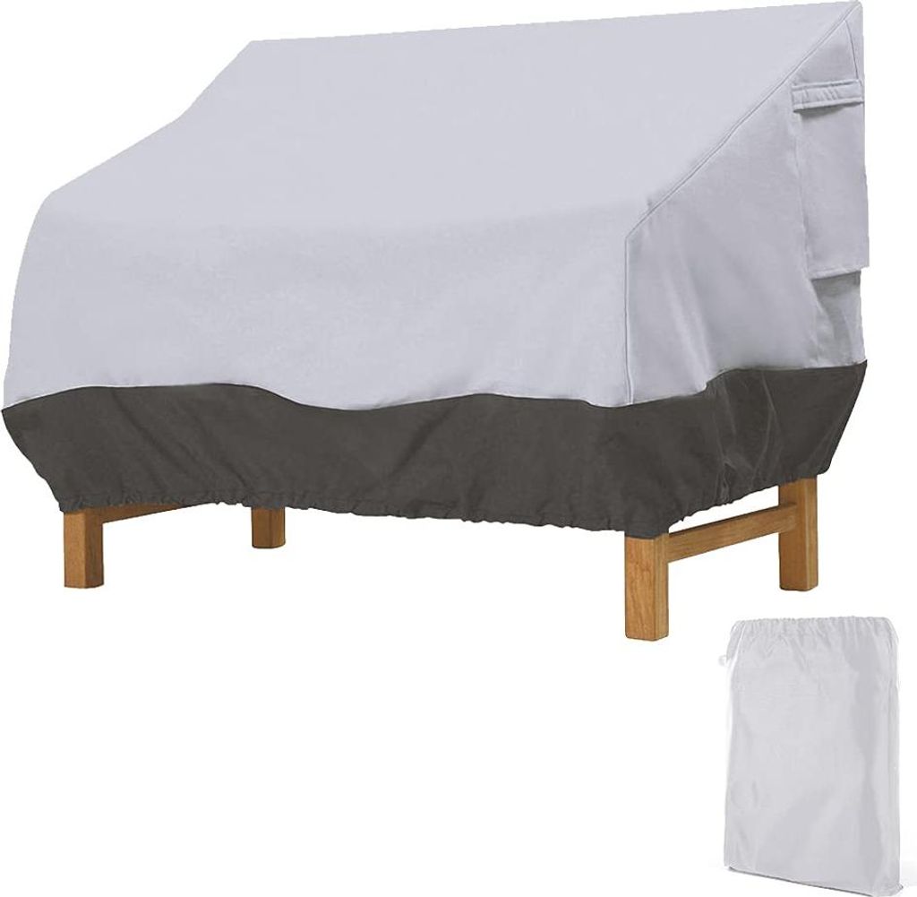 Gartenbank-Überzug, 4-Sitzer, winddicht, reißfest, Oxford-Gewebe mit silbernem Futter, 224 x 83 x 84 cm
