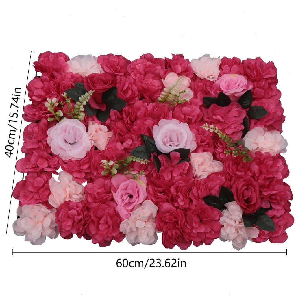 3x Kunstliche Blumenwand Rosenwand DIY Hochzeit Strase Hintergrund und 