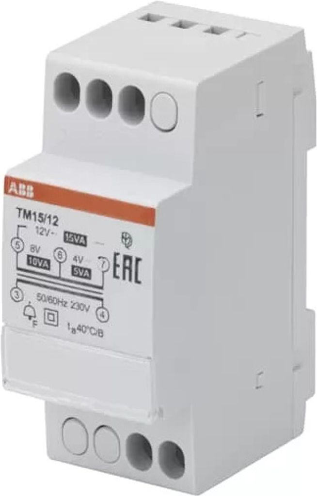 TM15/12 Klingeltransformator 15VA, 12VAC 2CSM228735R0802 Produktbild 