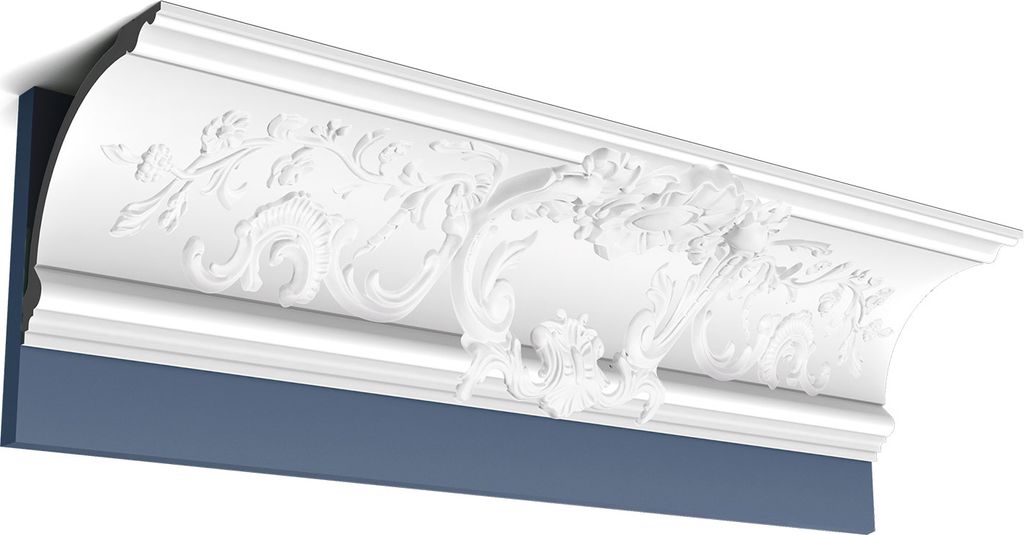 Orac Decor C338A LUXXUS Eckleiste Zierleiste Stuckleiste Deckenprofil weiß | 2 m