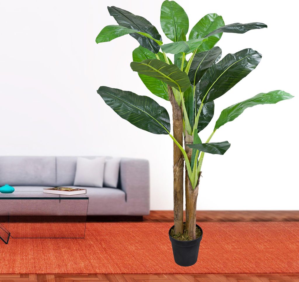 Bananenbaum Kunstpflanze 190 cm | Decovego