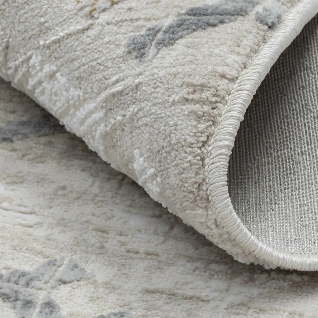 Tapis rond 120 cm crème My Type CA60006 : texture douce et durable