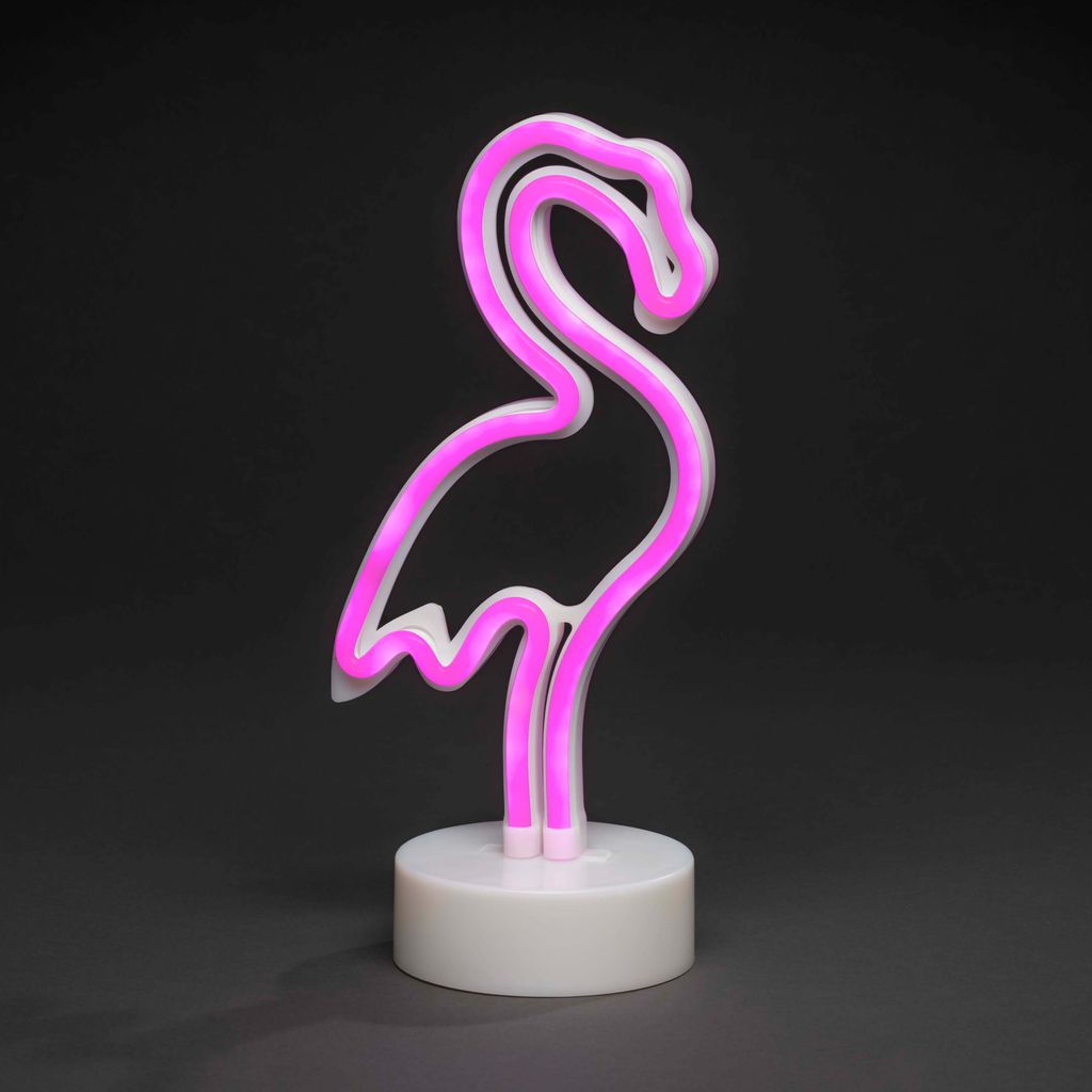 Konstsmide LED Schlauchsilhouette Flamingo, mit 6h Timer Produktbild 
