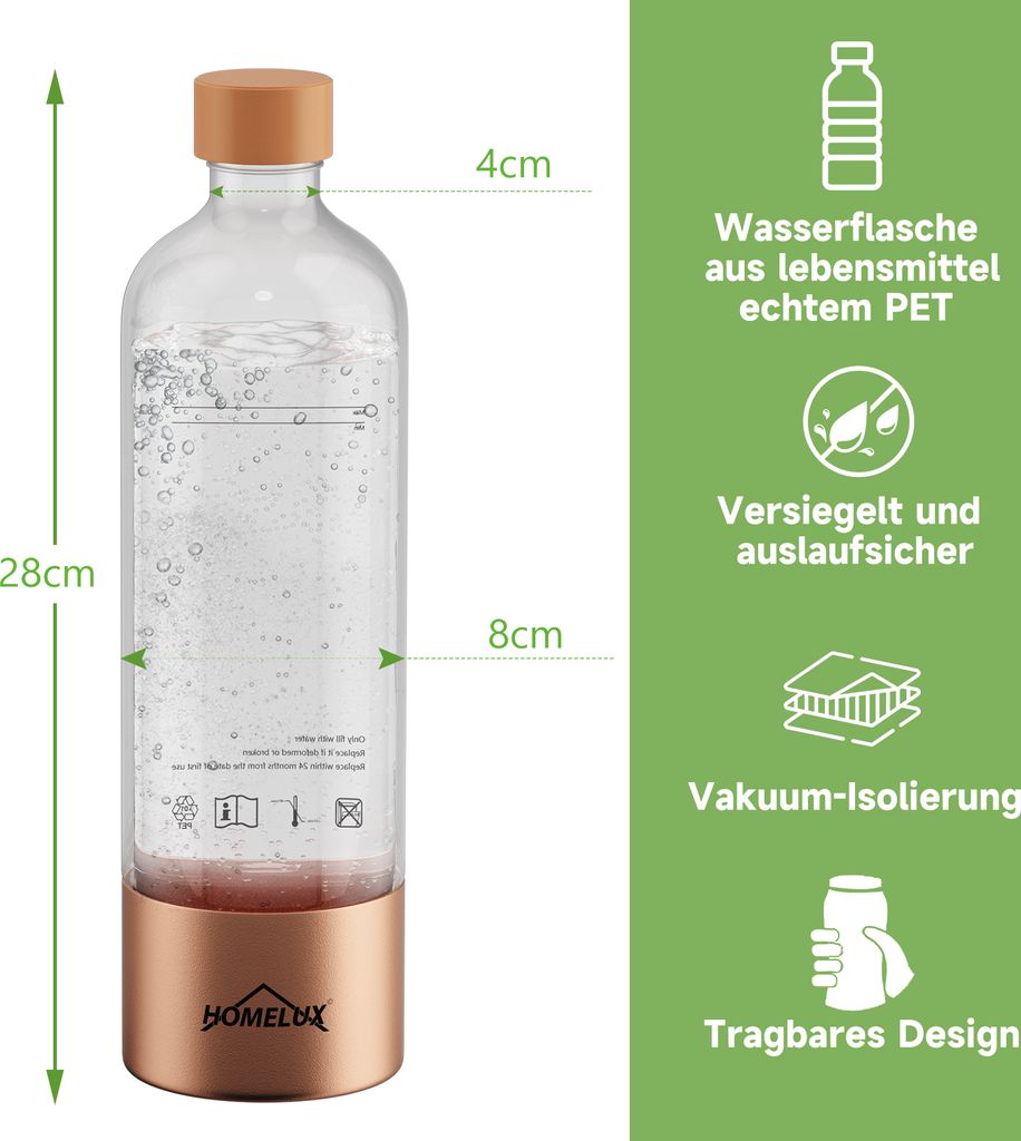 Sodafixx Wassersprudler Schwarz - Soda Maker + 1 PE Produktbild-Vorschau 13