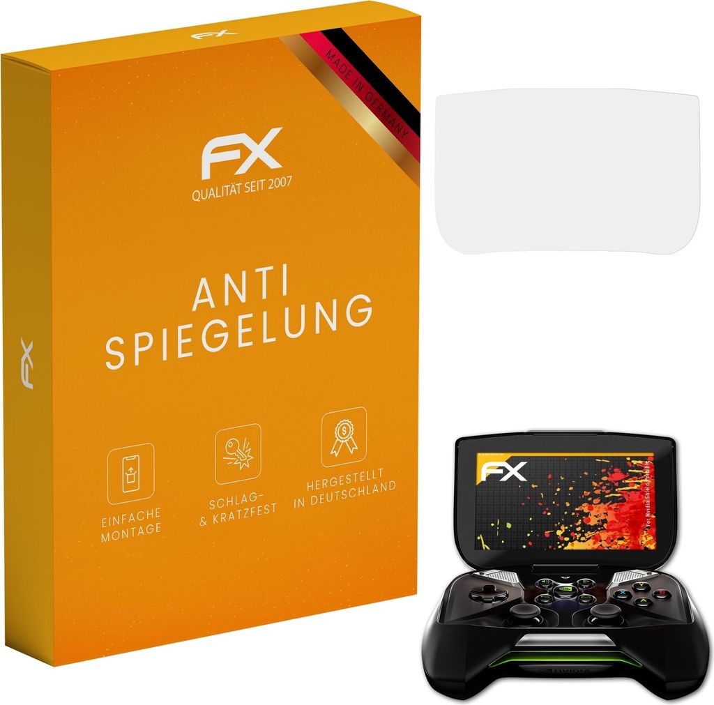 atFoliX FX-Antireflex 3x Schutzfolie kompatibel mit Nvidia Shield Portable Displayfolie