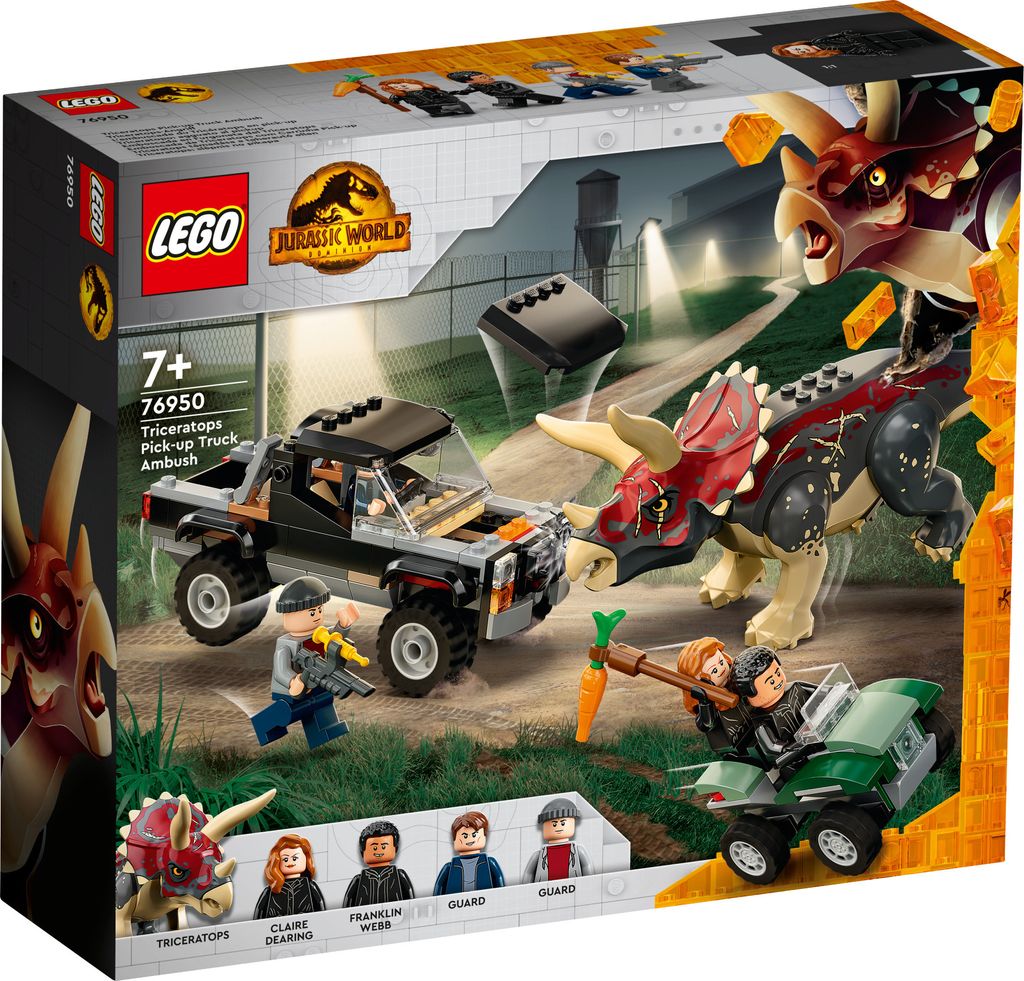 LEGO 76950 Jurassic World Triceratops-Angriff, Produktbild 