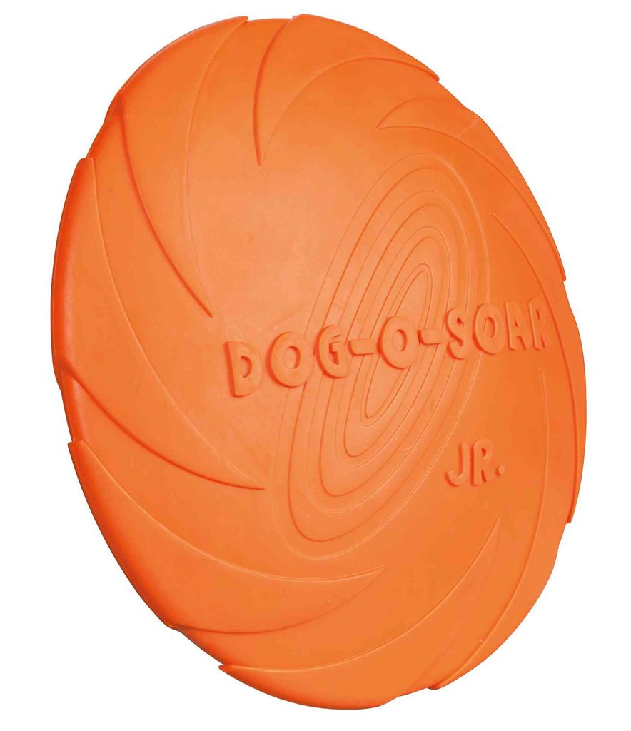 Trixie Hundescheibe Frisbee Blau Orange Gummi Produktbild 