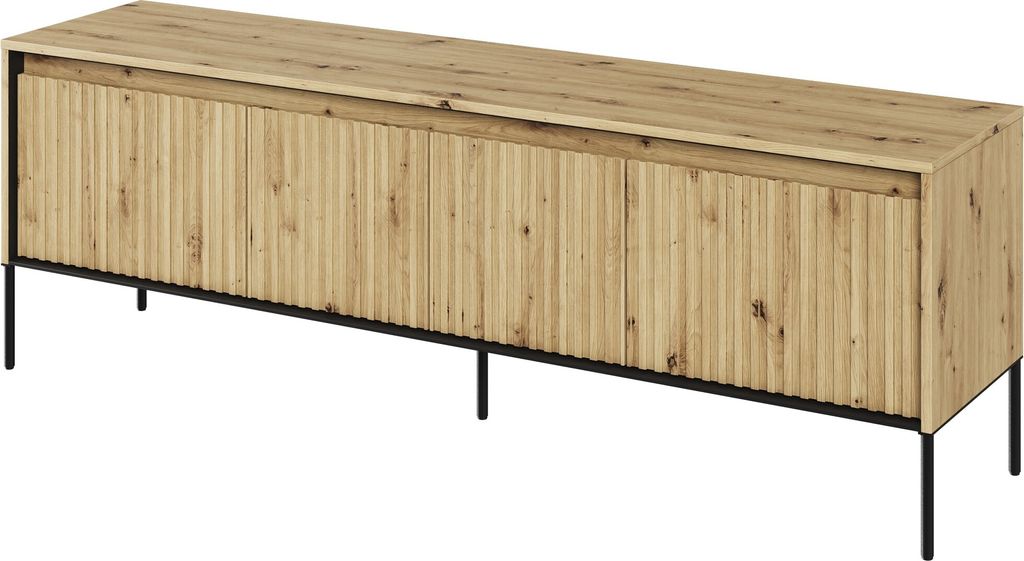 Fernsehschrank Trend TR-05 Tv-Lowboard 167x56x40 cm Unterschrank 4 türen Artisan Eiche