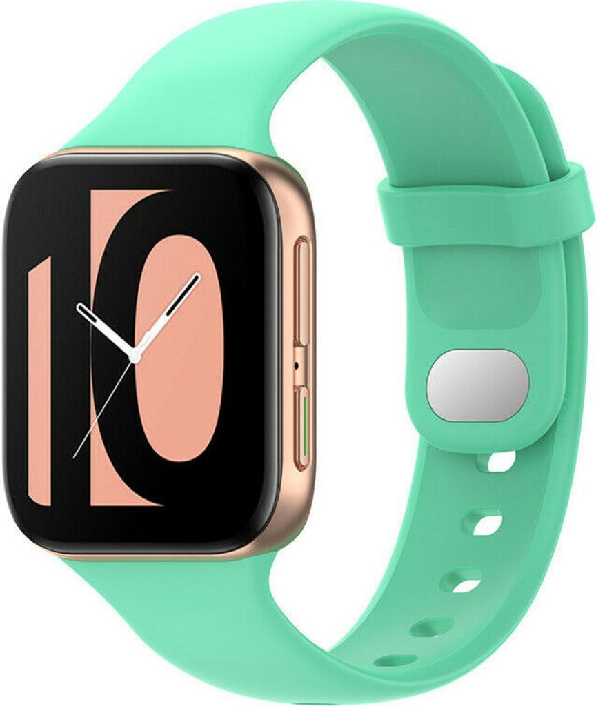 Strap-it Oppo Watch Silikonarmband (Aqua)