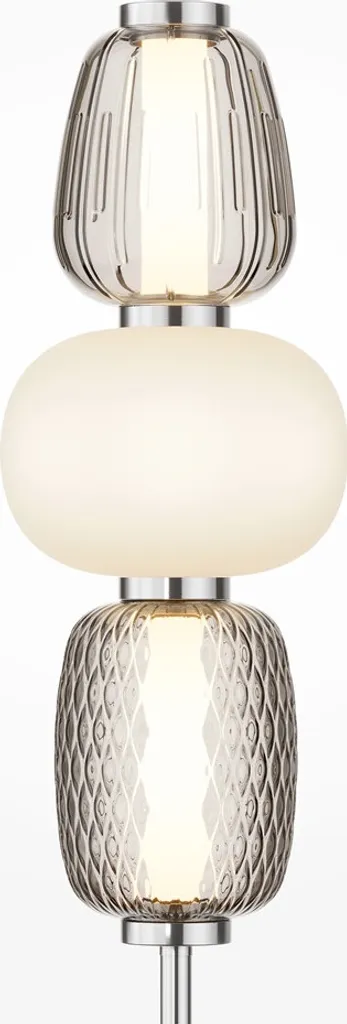 Lampe de Table LED Chrome Maytoni Pattern Luminaire de Salon Design