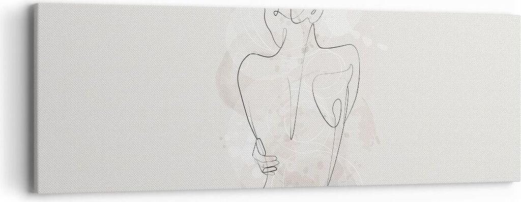Bild auf Leinwand - Leinwandbild - Einteilig - Frau Rücken Rücken - 90x30cm - Wand Bild - Wanddeko - Wandbilder - Leinwanddruck - Bilder - Wandde...