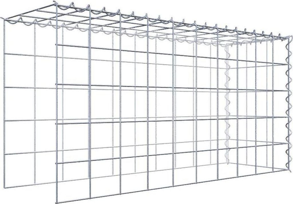 Anbaugabione Typ 4 100 cm x 50 cm x 30 cm (L x H x T), Maschenweite 10 cm x 10 cm, Spirale
