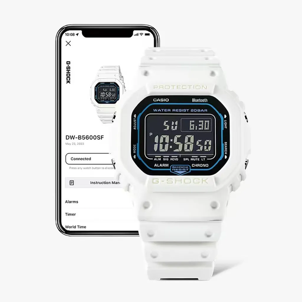 Orologio da uomo G-SHOCK DW-B5600SF-7ER bianco sportivo antiurto - 4