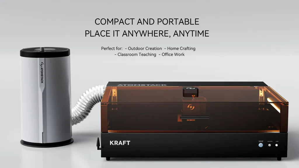 Purificateur ATOMSTACK D3 : Solution Anti-Fumée pour Graveur Laser P1 B1