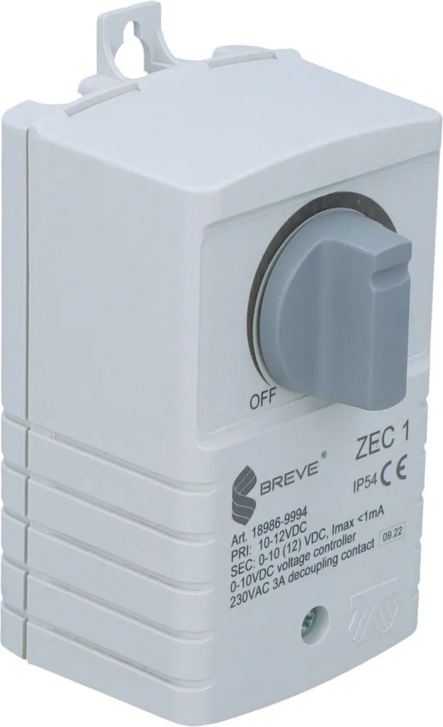 Régulateur ZEC 1 sortie 0-10VDC avec boîtier de commande analogique - 2