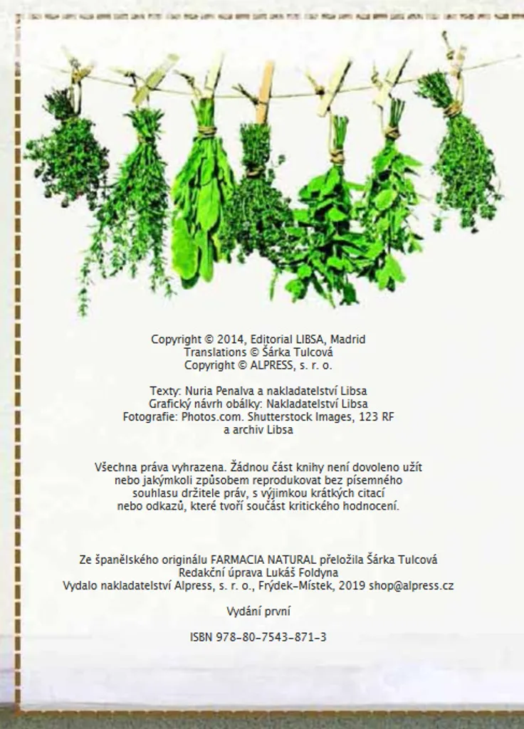 Guide de naturopathie Přírodní lékárna : Votre pharmacie naturelle bio