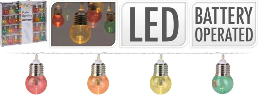 LED Verlichtingsnoer met 30 Lampjes Multicolor