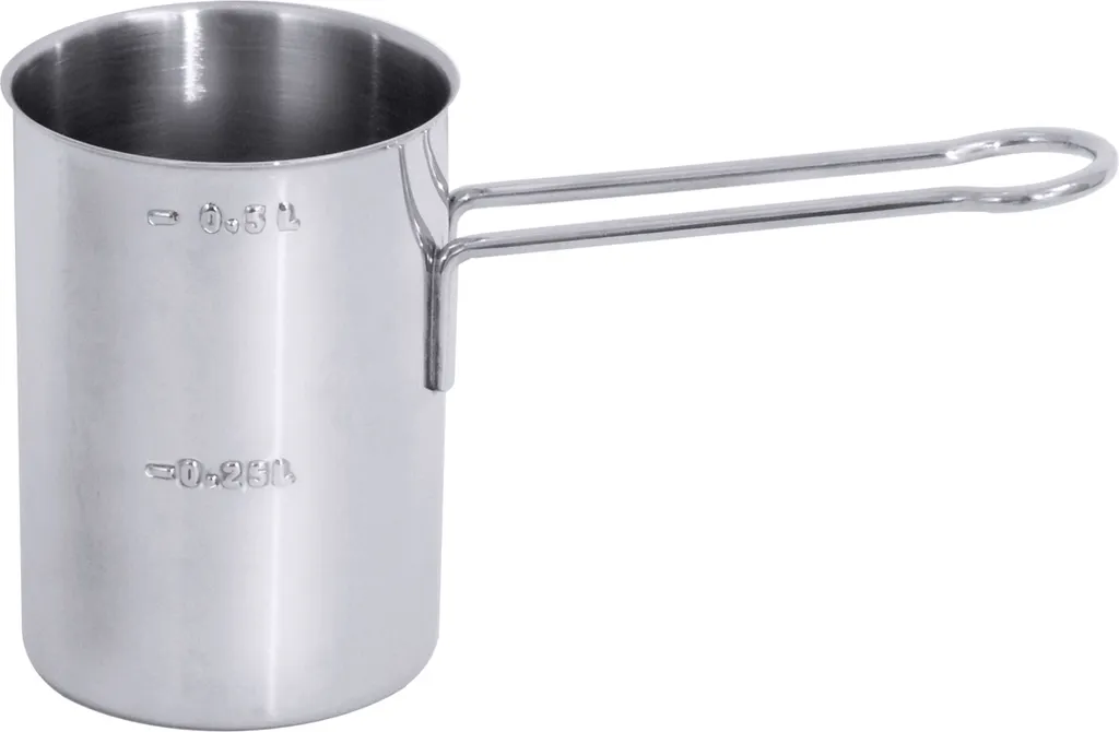 Montalatte Premium Inox 18/10 Lucido - Lattiera Graduata Pesante
