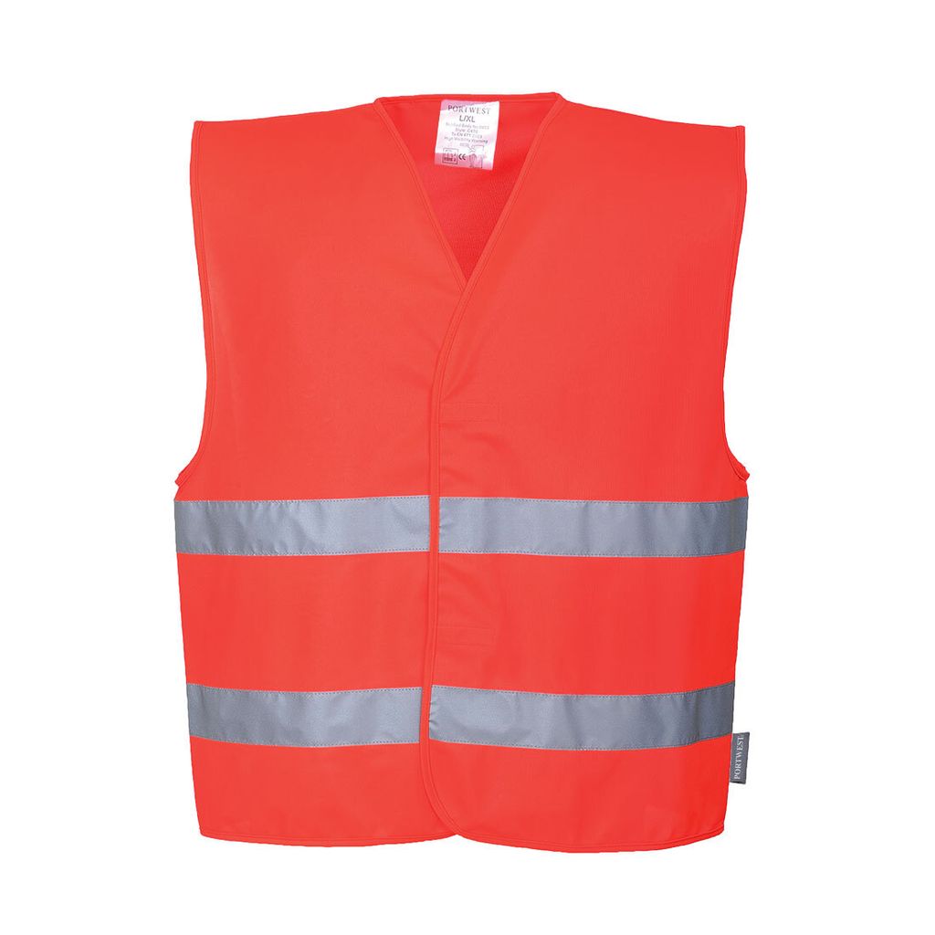 Portwest C474 Zwei Reflex-Streifen Warnschutzweste Red Gr. XX/3X