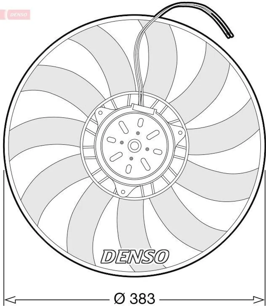 Ventilateur de radiateur DENSO DER02009 pour Audi A4 A6 et Seat Exeo