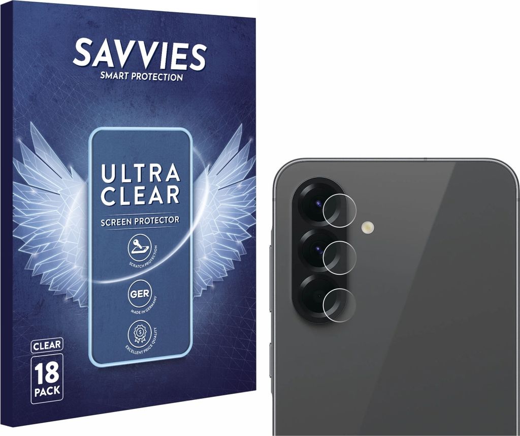 18x Für Samsung Galaxy A56 5G (NUR Kameraschutz) Schutzfolie Savvies Displayschutz Display Schutz Folie Klar Transparent