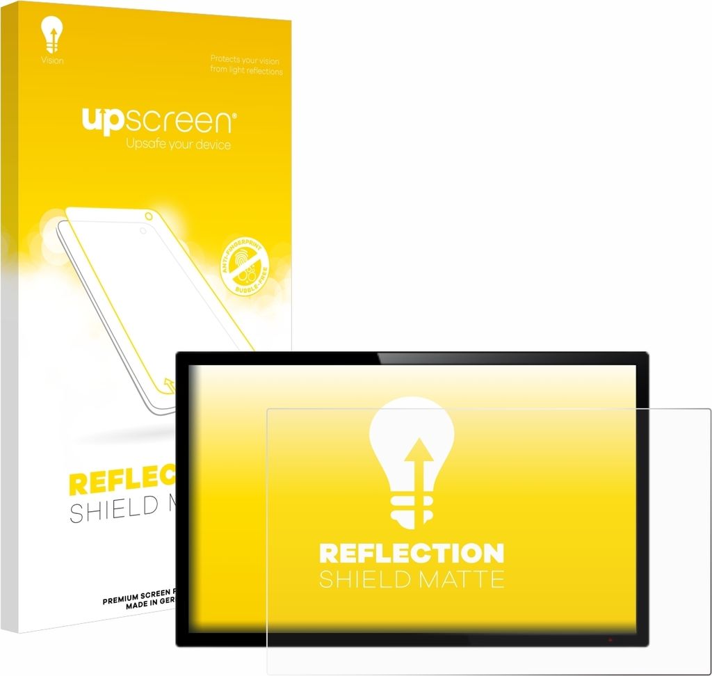 upscreen Schutzfolie für Touch-Panel PCs mit 61 cm (24 Zoll) Displays 532 x 299 mm Displayschutz Displayschutzfolie Folie Matt Entspiegelungsfolie